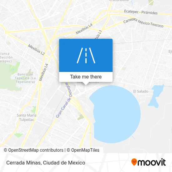 Cerrada Minas map