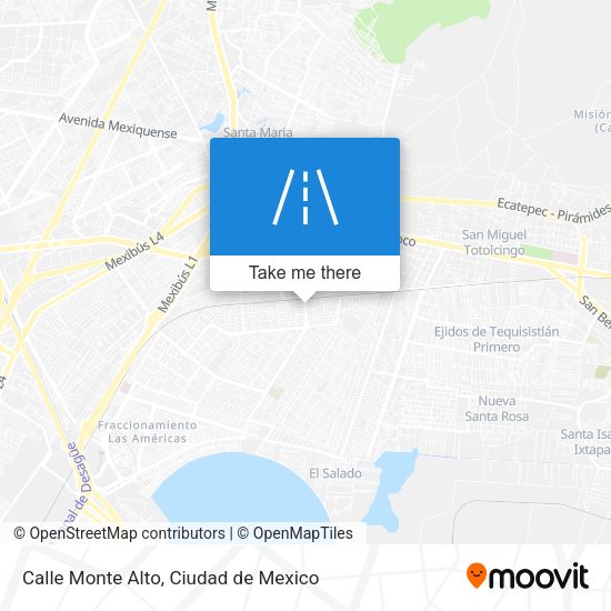 Calle Monte Alto map