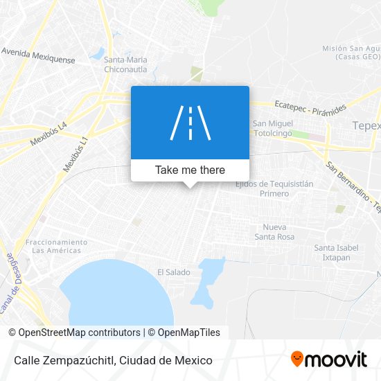 Calle Zempazúchitl map