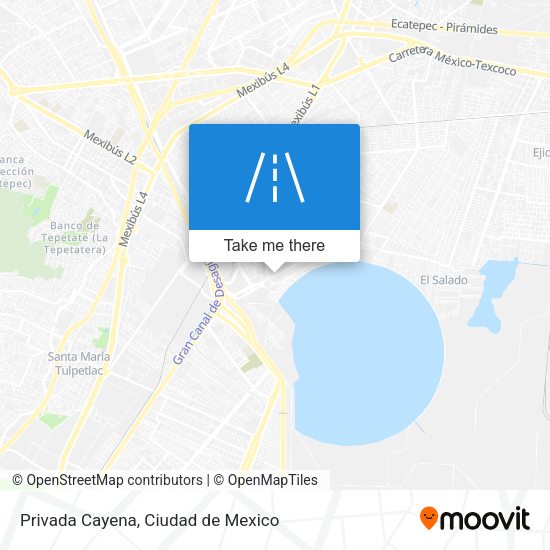 Privada Cayena map
