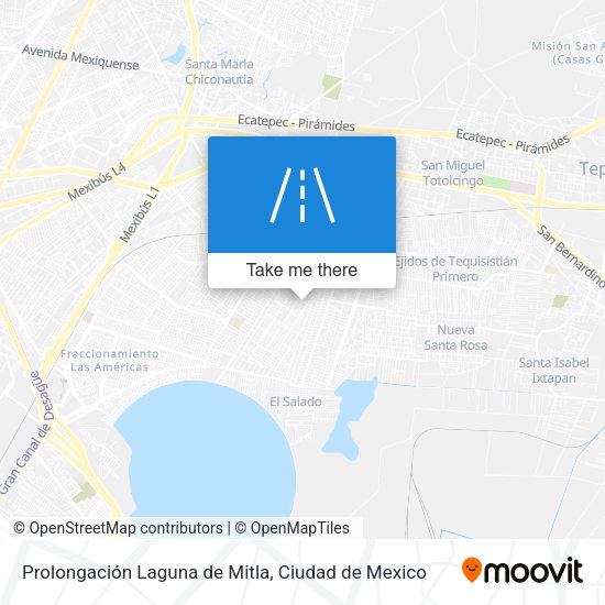 Prolongación Laguna de Mitla map