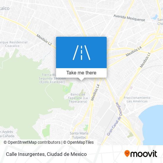 Mapa de Calle Insurgentes