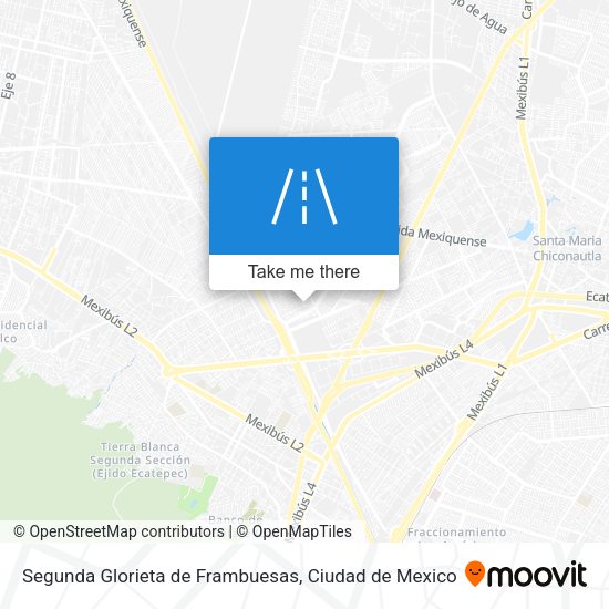 Segunda Glorieta de Frambuesas map
