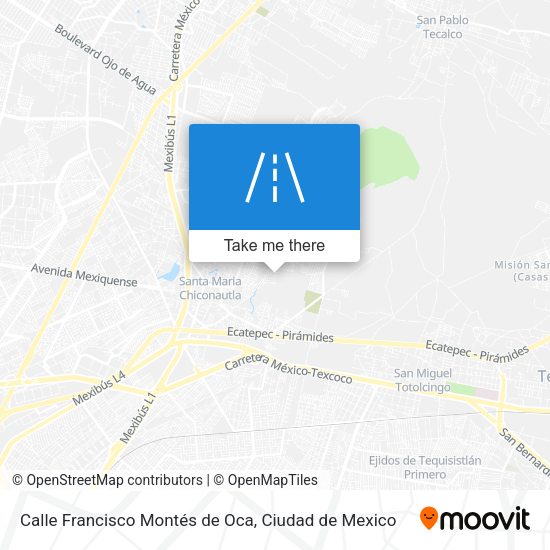 Mapa de Calle Francisco Montés de Oca