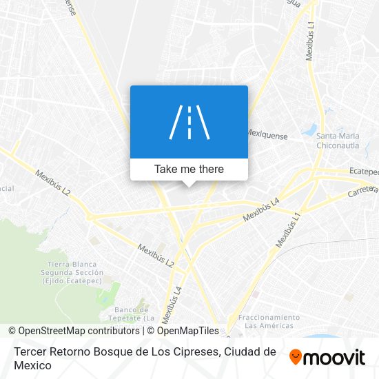 Tercer Retorno Bosque de Los Cipreses map
