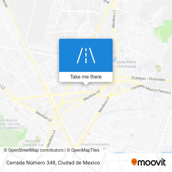 Mapa de Cerrada Número 348