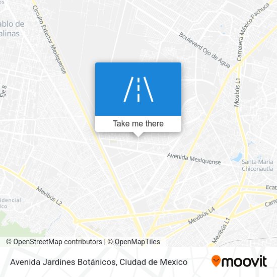 Avenida Jardines Botánicos map