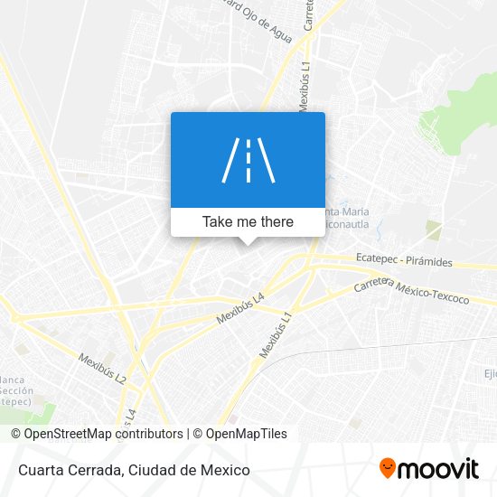 Cuarta Cerrada map
