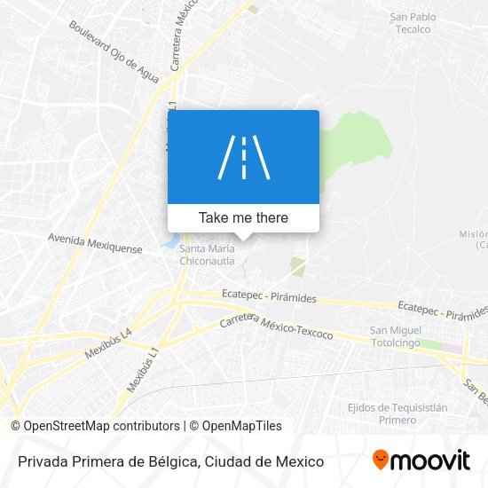 Mapa de Privada Primera de Bélgica