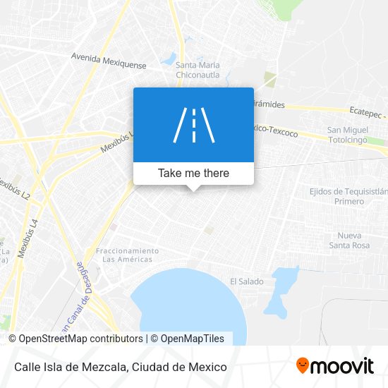 Mapa de Calle Isla de Mezcala