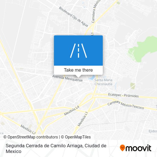 Segunda Cerrada de Camilo Arriaga map