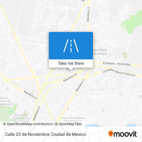 Mapa de Calle 20 de Noviembre