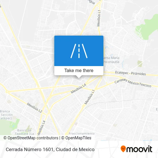 Cerrada Número 1601 map