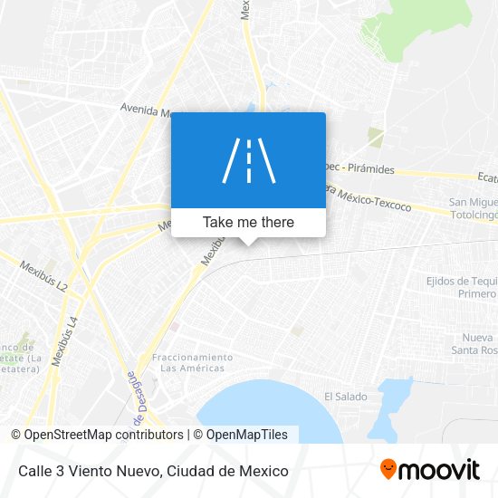 Calle 3 Viento Nuevo map