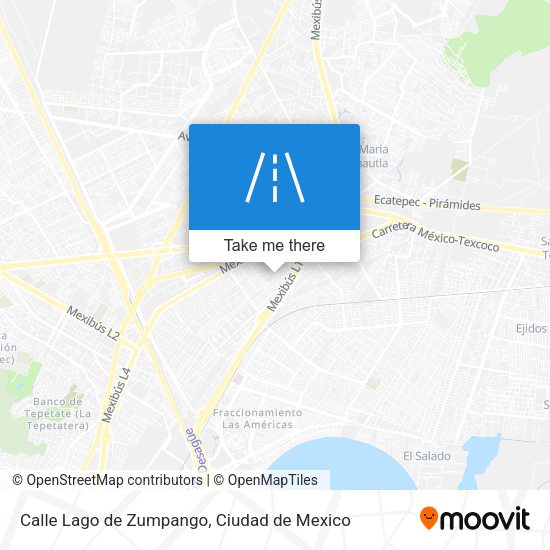 Mapa de Calle Lago de Zumpango