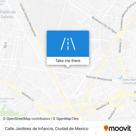 Mapa de Calle Jardines de Infancia