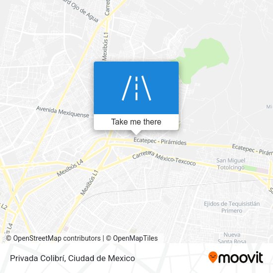 Mapa de Privada Colibrí