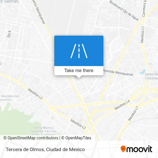 Tercera de Olmos map