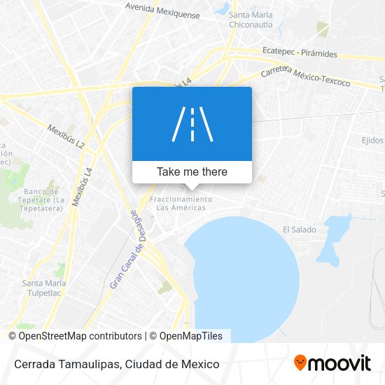 Cerrada Tamaulipas map