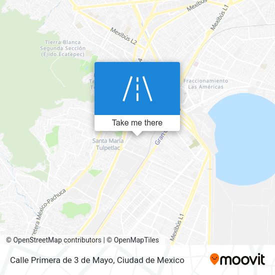 Mapa de Calle Primera de 3 de Mayo