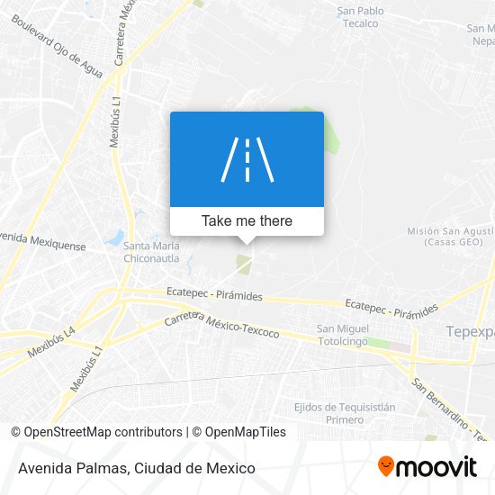 Mapa de Avenida Palmas