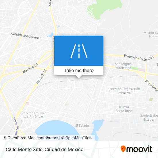 Calle Monte Xitle map