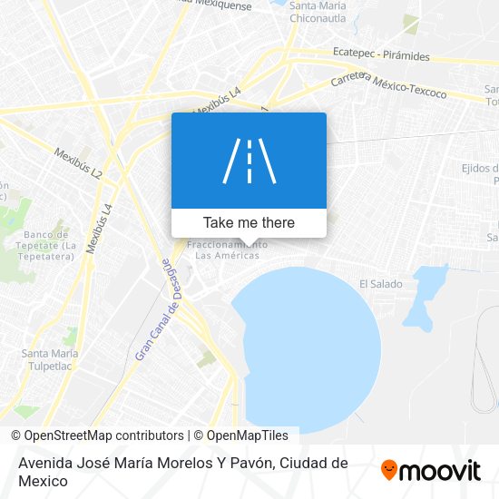 Avenida José María Morelos Y Pavón map