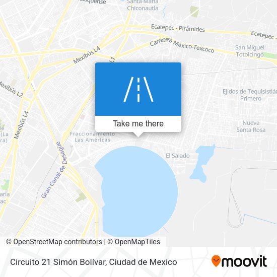 Circuito 21 Simón Bolívar map