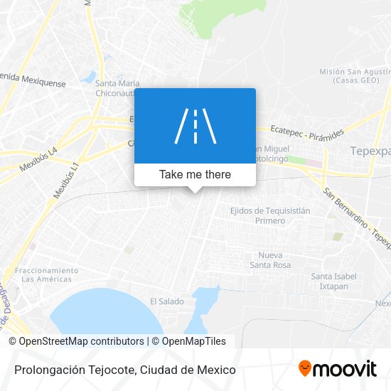 Prolongación Tejocote map