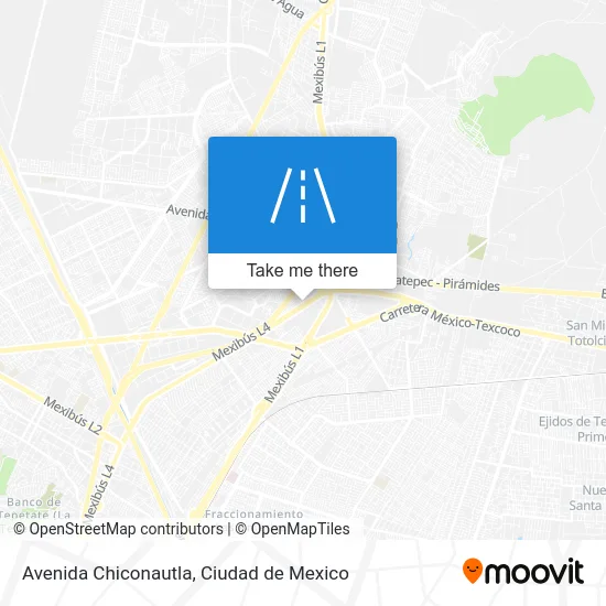 Avenida Chiconautla map