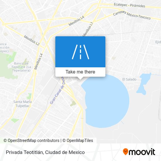 Privada Teotitlán map