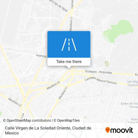 Calle Virgen de La Soledad Oriente map