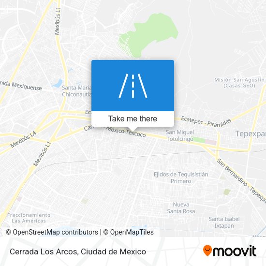 Cerrada Los Arcos map