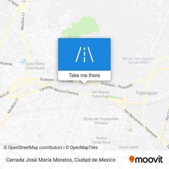 Cerrada José María Morelos map