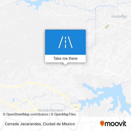 Cerrada Jacarandas map