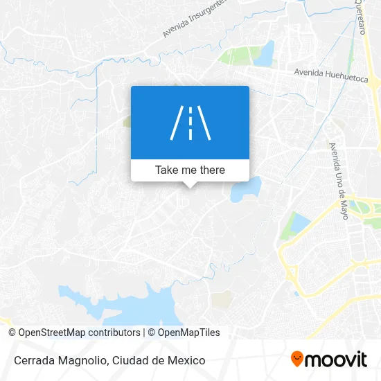 Cerrada Magnolio map