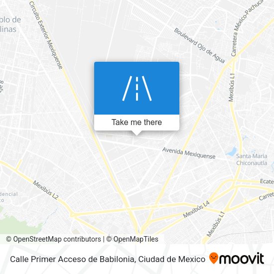 Calle Primer Acceso de Babilonia map