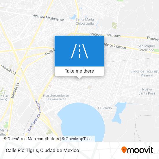 Mapa de Calle Río Tigris