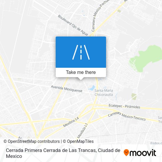 Mapa de Cerrada Primera Cerrada de Las Trancas