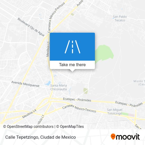 Mapa de Calle Tepetzingo