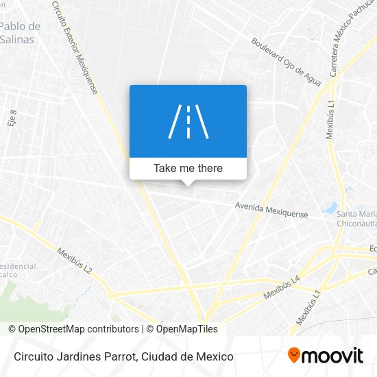 Mapa de Circuito Jardines Parrot