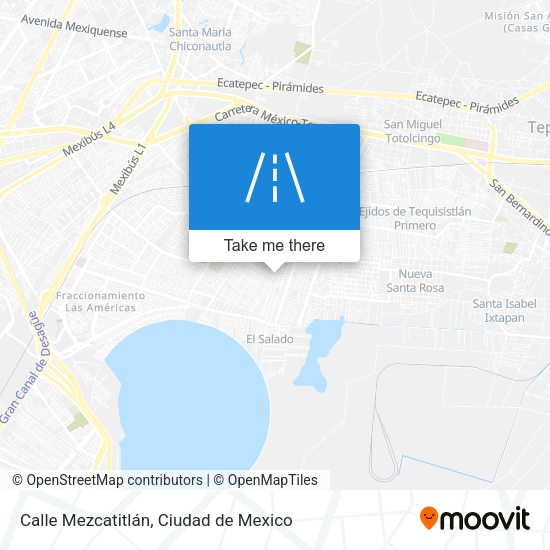 Calle Mezcatitlán map