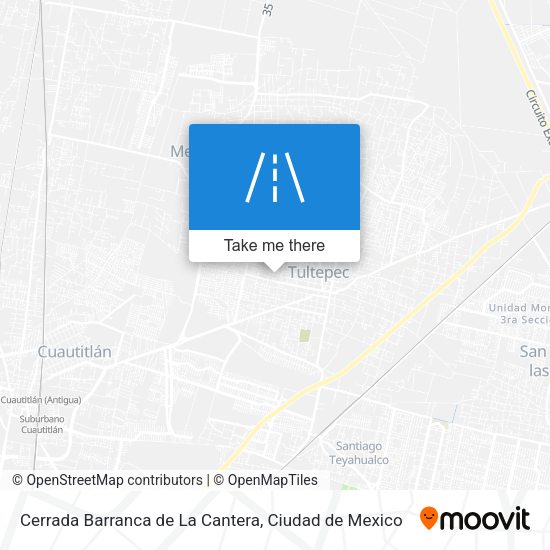 Mapa de Cerrada Barranca de La Cantera
