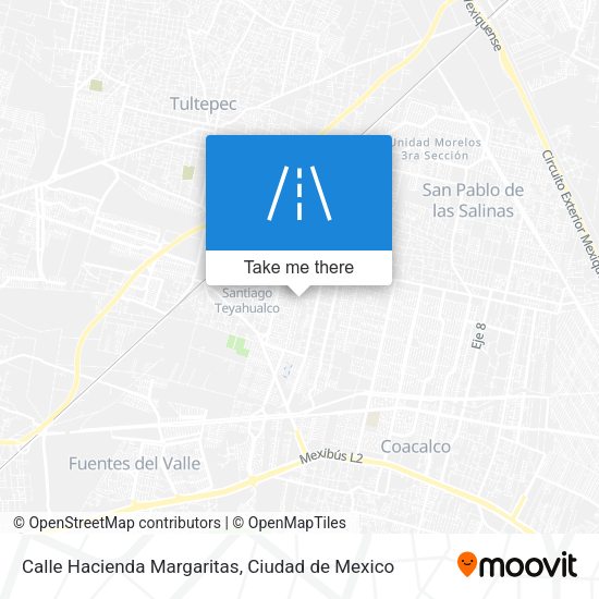 Calle Hacienda Margaritas map