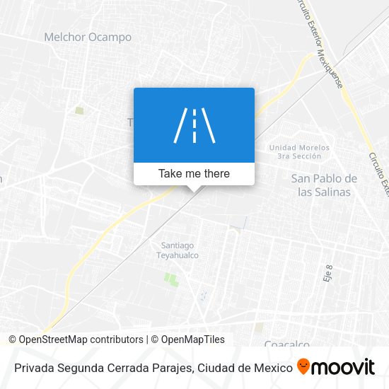 Privada Segunda Cerrada Parajes map