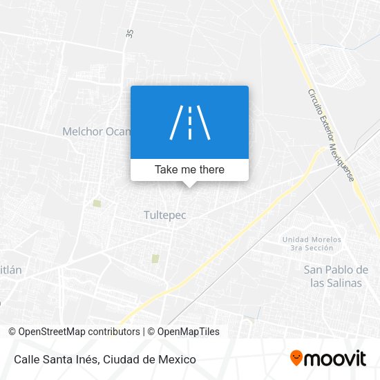 Mapa de Calle Santa Inés