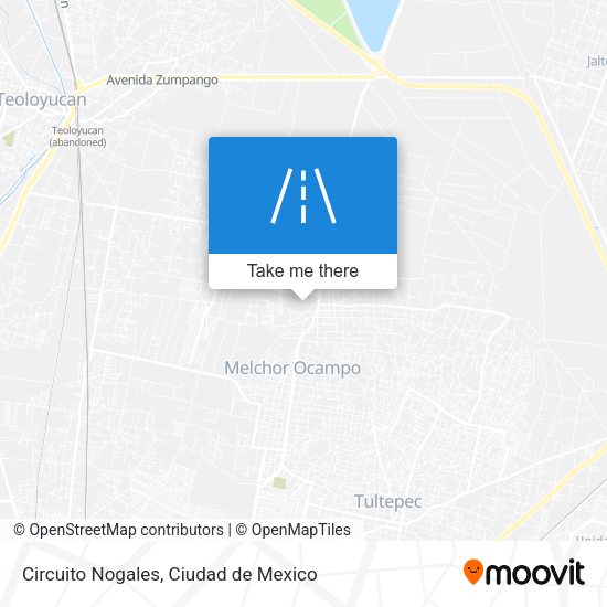Circuito Nogales map