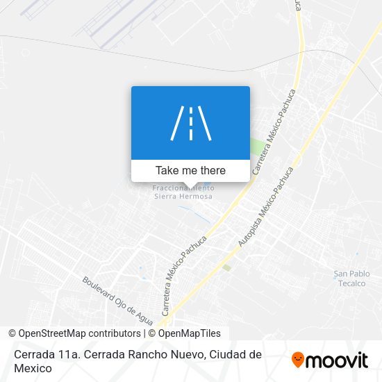 Mapa de Cerrada 11a. Cerrada Rancho Nuevo