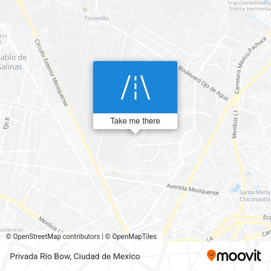 Privada Río Bow map