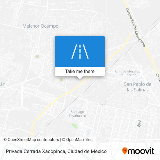 Mapa de Privada Cerrada Xacopinca